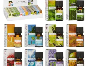 Collection d’huiles parfumées aromatiques Flacons de 10 ml 10 parfums assortis