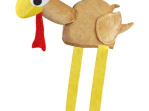 Turkey Hut with Heads and Legs for Adults 28x68 cm – Costume Accessories