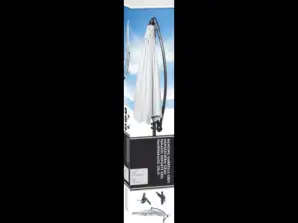 Eleganten siv viseči senčnik s premerom 3 m, nastavljiva palica za optimalno senco