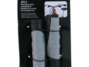 Pair of PU handlebar grips: Comfortable bicycle grips – Ergonomic bicycle accessories