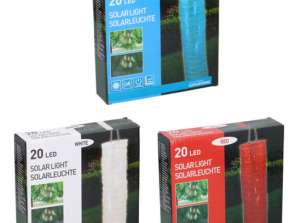 Venkovní solární světlo Ø20x90cm 3 různé styly pro zahradní osvětlení