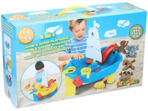 Interactive sand and water play table for children