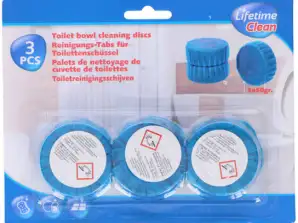 Pack of 3 toilet cleaning discs of 50 g each – long-lasting hygiene and freshness