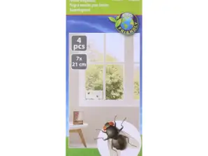 Klar flugfälla Paket med 4 Effektiva genomskinliga flugfällor för inomhus- och utomhusbruk