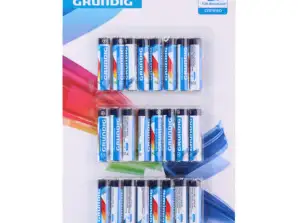 Pack of 24 AAA batteries – powerful R03 alkaline energy cells