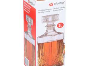 Viski sürahisi 1l GL/PP cam ve alkollü içkileri ve likörleri saklamak için polipropilen sürahi