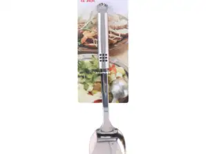 Sturdy 34cm stainless steel & polypropylene serving spoon Ideal for cooking & serving