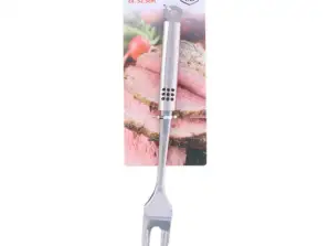 32 5cm Stainless Steel Meat Fork with Polypropylene Handle Sturdy Carving Fork