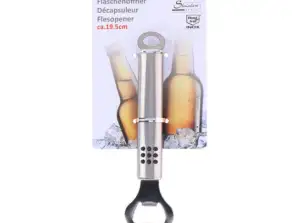19 5cm Stainless Steel/Plastic Bottle Opener Durable & Practical Beverage Tool