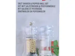 2 Piece Polypropylene Salt and Pepper Mills Set