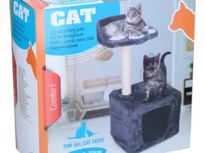 Kaķu naglu kopšanas stabs – interaktīvs kaķu skrāpēšanas tornis 40 cm