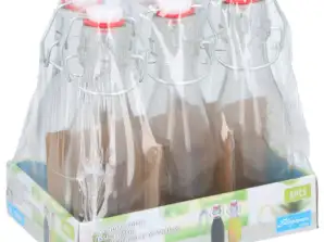 6 stuks glazen flessen van 150 ml voor olie/azijn Elegante dispensers voor keuken