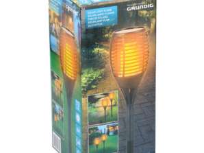 Solar Flame Lamp 72 LED Robust PL Material Outdoor Lamp with Flickering Effect