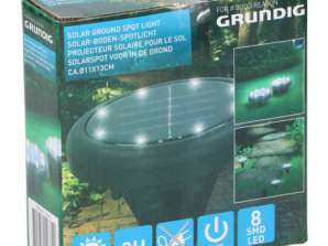 Solar Powered Garden Spotlight Outdoor Ground Lamp D11cm