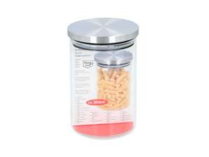Glas en roestvrijstalen container 800 ml luchtdichte glazen pot voor voedselopslag