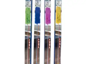 Espanador de penas extensível 80-280 cm 4 cores diferentes Microfibra/aço inoxidável
