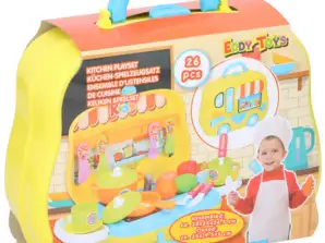 26 teiliges Küchenspielset  Langlebiges PP   Kulinarische Spielzeugsammlung für Kinder
