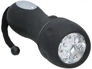 5 LED flashlight made of rubber/plastic – durable flashlight for reliable lighting in every situation