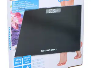 Sort kropsvægt Vægt Ultra Slim Design 28 x 28 x 2 2 cm – Præcis sundhedsovervågning