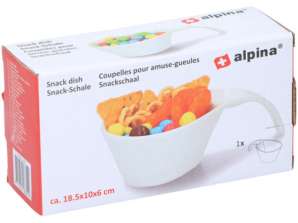 Compact Snack Bowl Small Bowl for Appetizers 18.5x10x6cm Versatile Serving Container