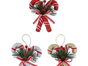 3AS Candy Cane Xmas Decor Ornament festiv pentru Crăciun Yuletide Candy Cane Decor Accent