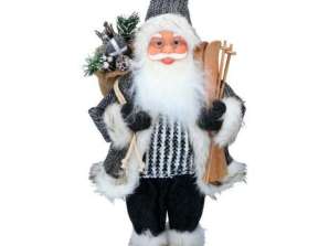 46 cm svētku Ziemassvētku vecīša figūriņa, svētku sezonas Ziemassvētku dekors