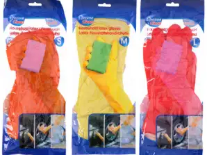 Durable latex household gloves – protective handwear for cleaning and maintenance