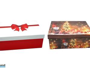 Kalėdinių dovanų dėžučių rinkinys iš 13 skirtingų dydžių ir dizaino