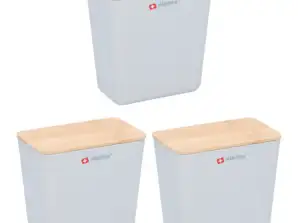 3 броя 1L кутия за съхранение комплект компактни организатори за дома и офиса ефективност