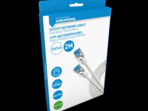 2m lang CAT6a SF / UTP Ethernet-kabel dobbel skjermet høyhastighets nettverkskabel