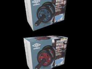 Rouleau abdominal bicolore Dual Wheel Core Trainer pour plus de stabilité et de force