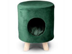 Daugiafunkcinė kačių namelio kėdė – jaukus paslėptas osmanų minkštas paviršius, stilingas dizainas