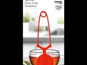 Clip de chá de aço inoxidável 5 5x16 5cm: Empurrador de saco de chá de alta qualidade