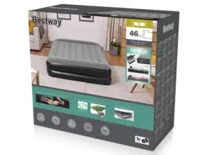 PVC Air Mattress – 203 x 46 x 152 cm – Inflatable Bed – Portable Sleeping Mat