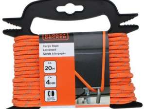 Safe cargo transport: 4mm thick rope with a length of 20m for reliable load securing and fastening