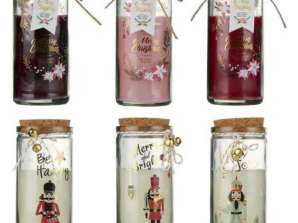 Святковий ароматичний різдвяний набір свічок Упаковка з 6 ароматичних святкових свічок Ароматерапія Зимова