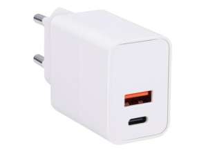 30W USB A and USB C Wall Charger - High-speed power adapter for efficient charging of devices