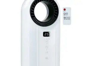 PTC ventilátorový ohřívač bez lopatek Elektrický topný ventilátor s výkonem 1000/1500 W pro tiché a efektivní vytápění