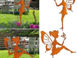 Komplekt 2 suurt aiapistikut 'Fairy' Rust Look u. 73cm kõrge