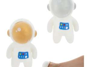 Sett med 2 Squeeze Ball Spaceman 12cm High Stress Reliever Toy Soft Durable Space Theme