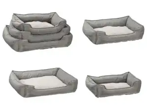 Set di 3 cucce per cani Lounge grigie comode e moderne