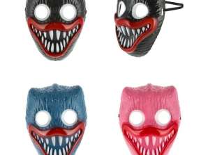 Set of 3 monster masks for Halloween each approx. 23cm high