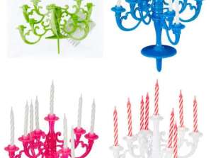 Set of 4 Cake Candle Holders 13cm each for 9 candles – Perfect for celebrations