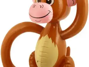 Nafukovací opička o průměru 58 cm – ideální pro dětské oslavy a bazénové lázně