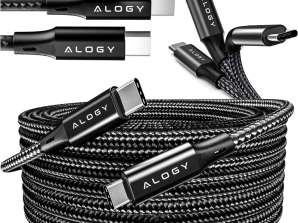 USB C Type-C kabel zmogljiv hiter 60W PD 2M za iPhone 15 Alogy Nylon P