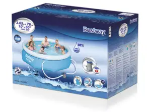 PVC medence D305 x 76 cm – kerek szabadtéri medence a nyári szórakozáshoz