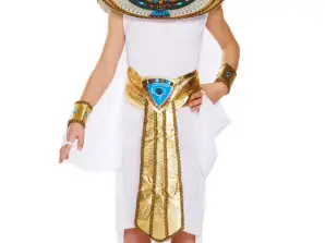 Egyptisk pige kostume 10 12 år børn forklæder sig stort