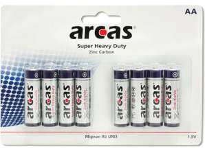Arcas R06 Mignon AA elemek 8 csomag Tartós teljesítmény és megbízhatóság
