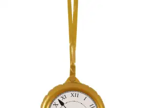 Aufblasbare XXL Uhr mit Kette  Partyzubehör  24 5 cm