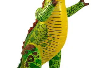 Nafukovací dinosaurus 90 cm vysoká hračka pro děti zahradní dekorace robustní a bezpečné